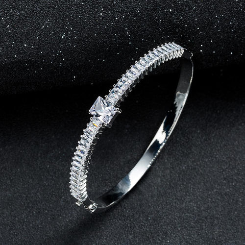 Artilady Women Silver Bangle Bracelet