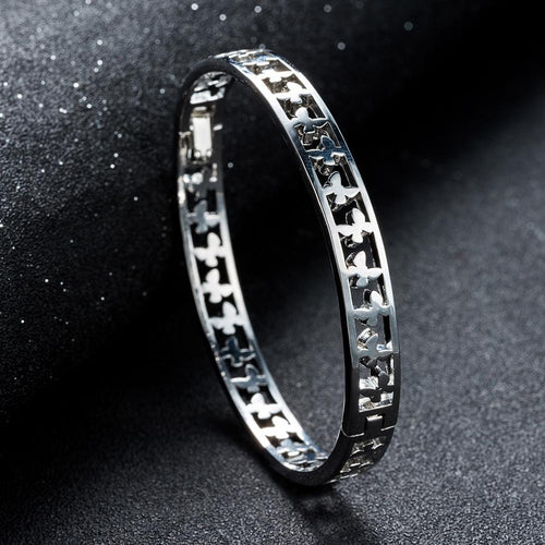 Artilady Women Silver Bangle Bracelet