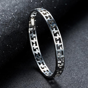 Artilady Women Silver Bangle Bracelet