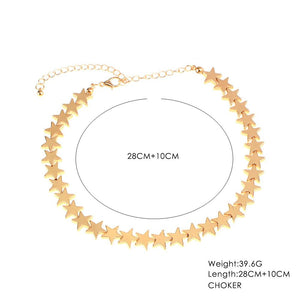 Artilady Women Star Choker Necklace