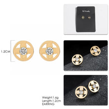 Artilady Women Round Stud Earrings