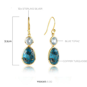 Artilady Women Natural Stone Earrings