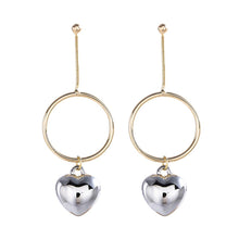 Artilady Women Hoop Heart Earrings