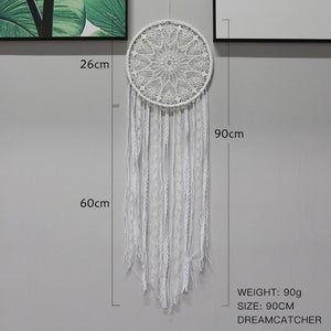 Artilady White Macrame Dream Catcher