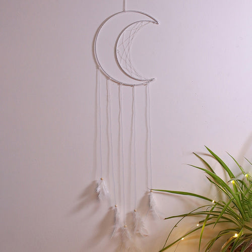 Artilady White Half Circle Moon Dream Catchers