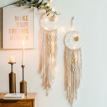 Atilady  Moon and Star Leaf Macrame Wall Hanging