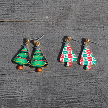 Artilady Women Girls Christmas Tree Earrings