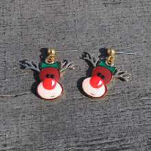 Artilady Women Girls Christmas Reindeer Earrings