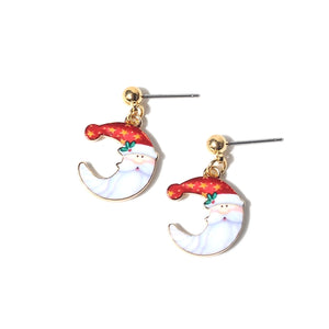 Artilady Women Girls Santa Claus Earrings