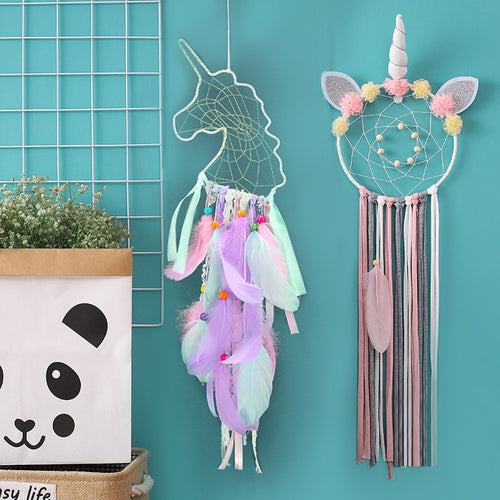Artilady Unicorn Dream Catcher  Decoration Bedroom Girls Room